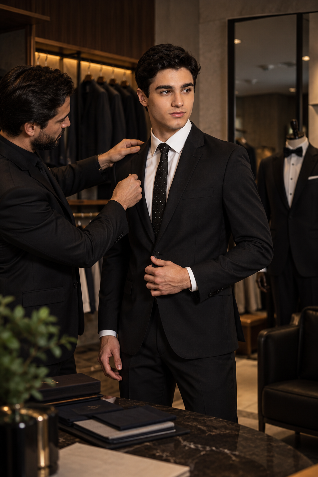 Atendimento personalizado na Nanda Dress Suits